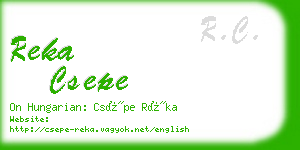 reka csepe business card